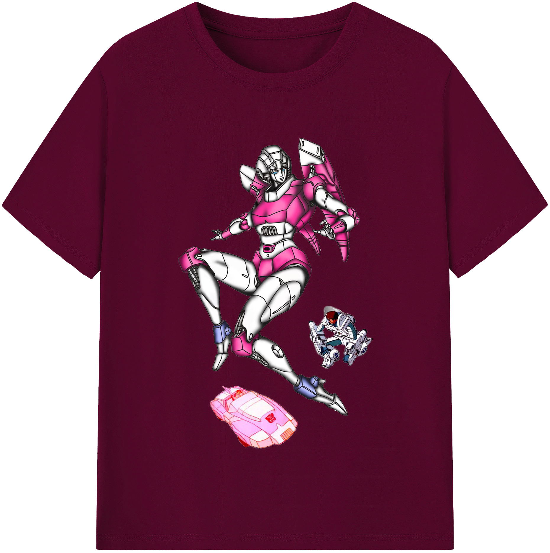 （画像用）  レディースカジュアルプリントTシャツ（綿100％）